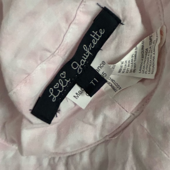 Lili Gaufrette Check Summer Tunic Blouse with Matching Hat - Picture 13 of 16